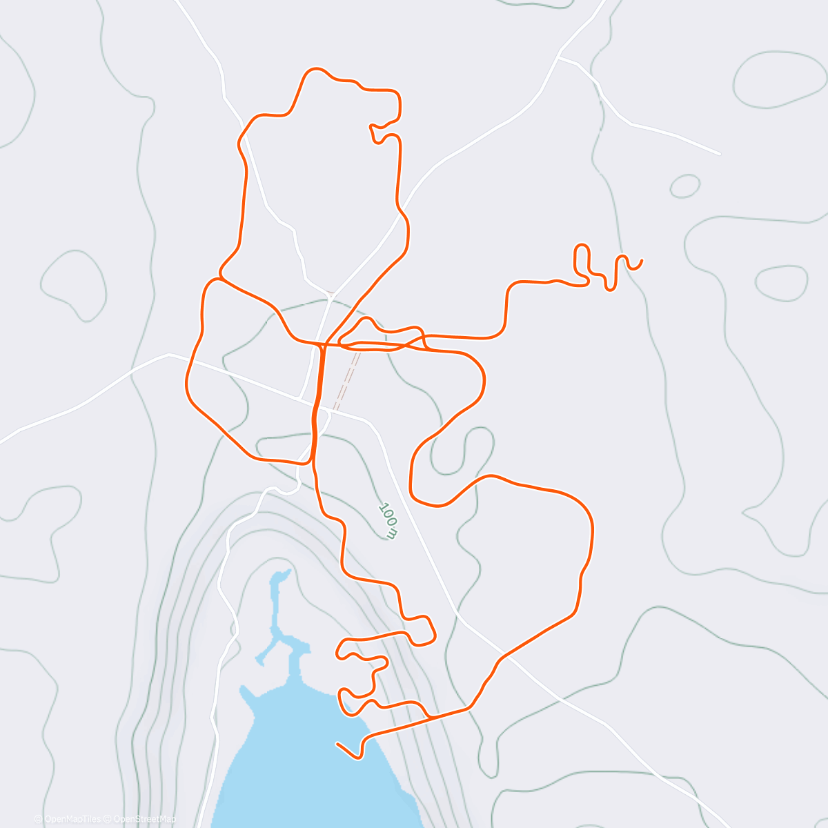 Map of the activity, Zwift - Neon After Party in Makuri Islands