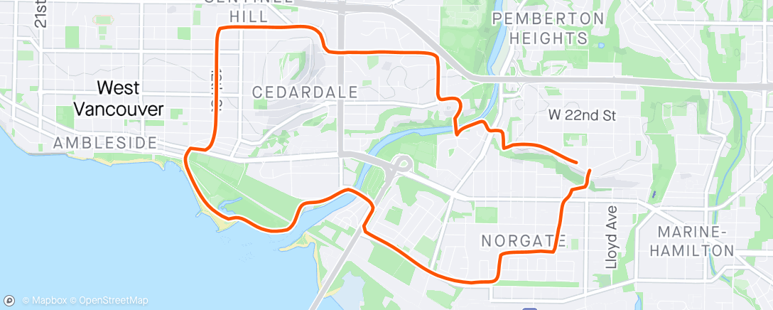Map of the activity, Went for a run. 2024 has been a lot
