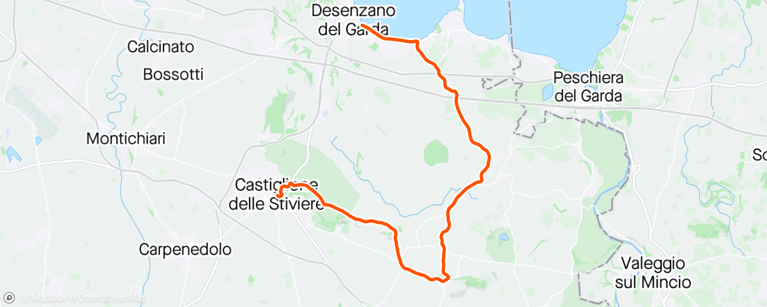 Map of the activity, Giro Stage 14