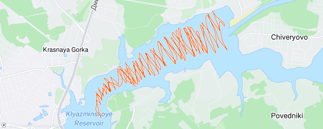 Mapa de la actividad (Кайтсёрфинг (после обеда))