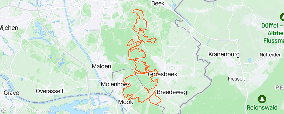 Map of the activity, Lekker fietsen ♥️🌳☀️