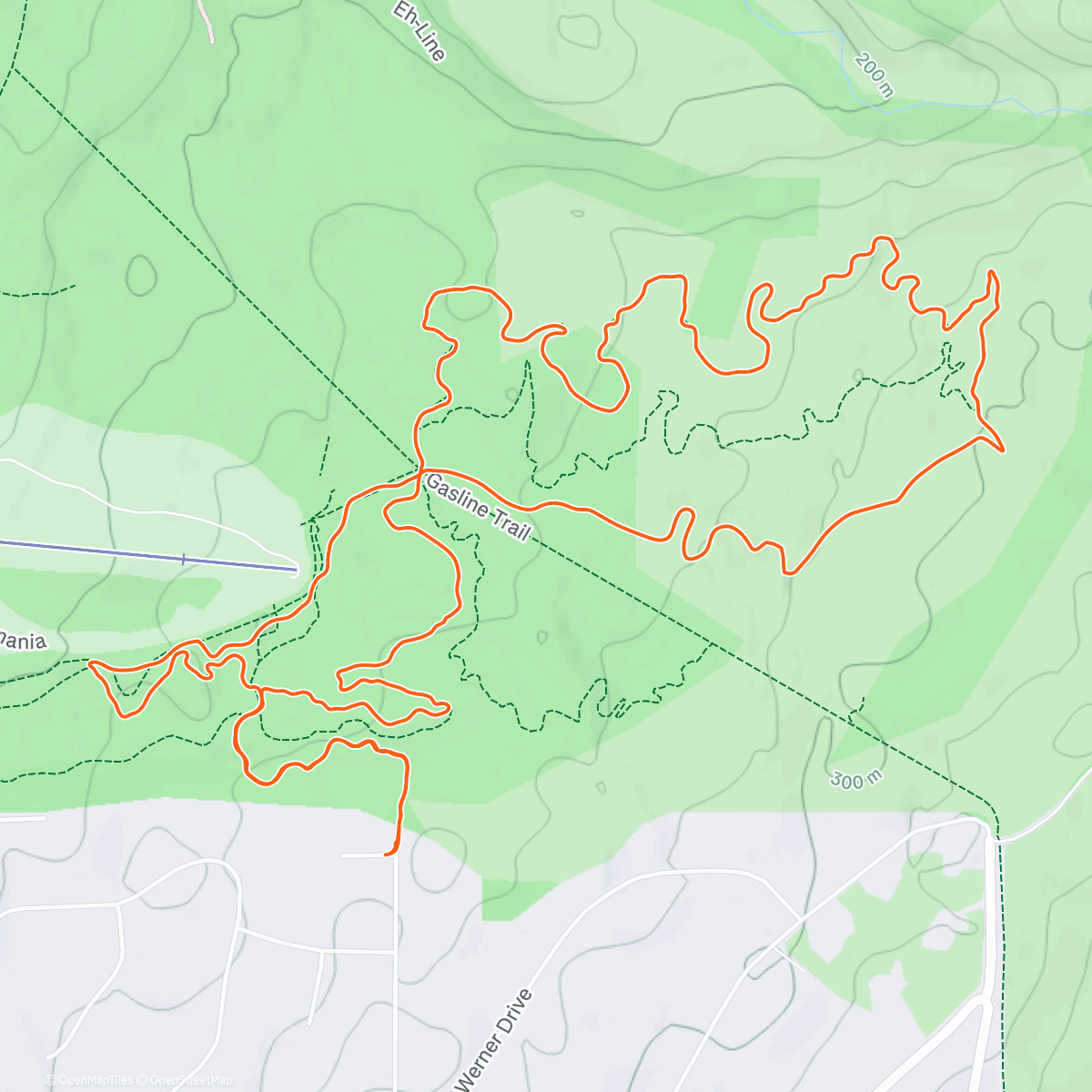 Map of the activity, Last Jeff’s Whoop of 2025 (with Hank of course)!