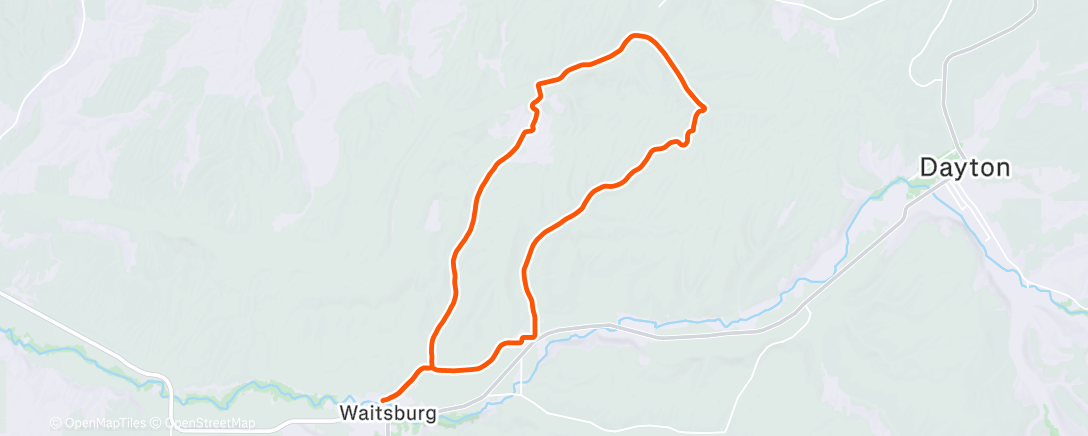 Map of the activity, Afternoon Ride