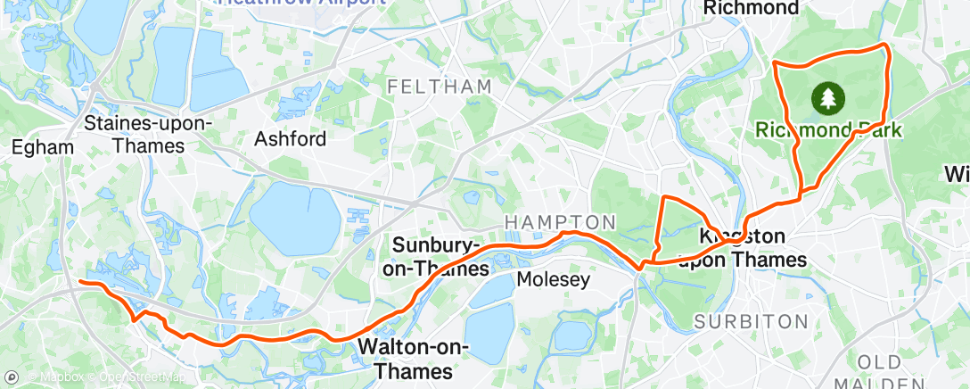 Map of the activity, Morning Ride