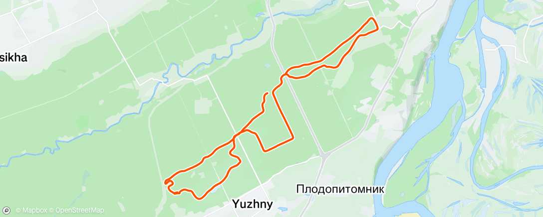 Map of the activity, Лыжи