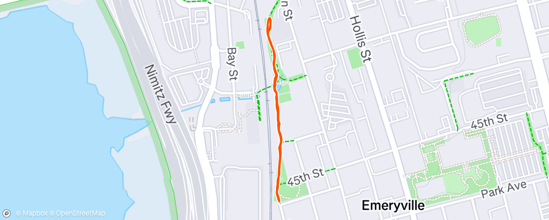 Map of the activity, Night Walk