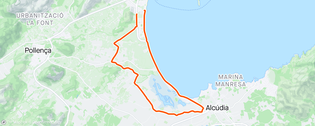 Map of the activity, A little spin with PCC! 😃🚴‍♂️