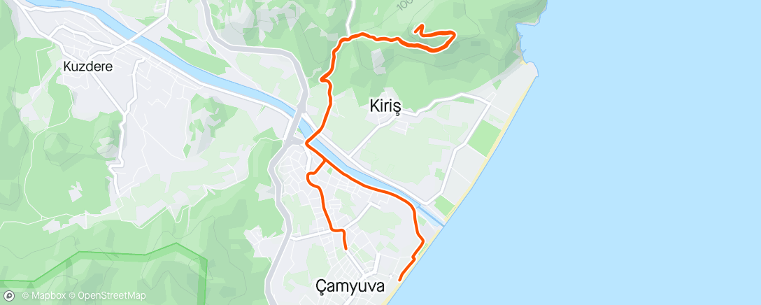 Map of the activity, Morning Run