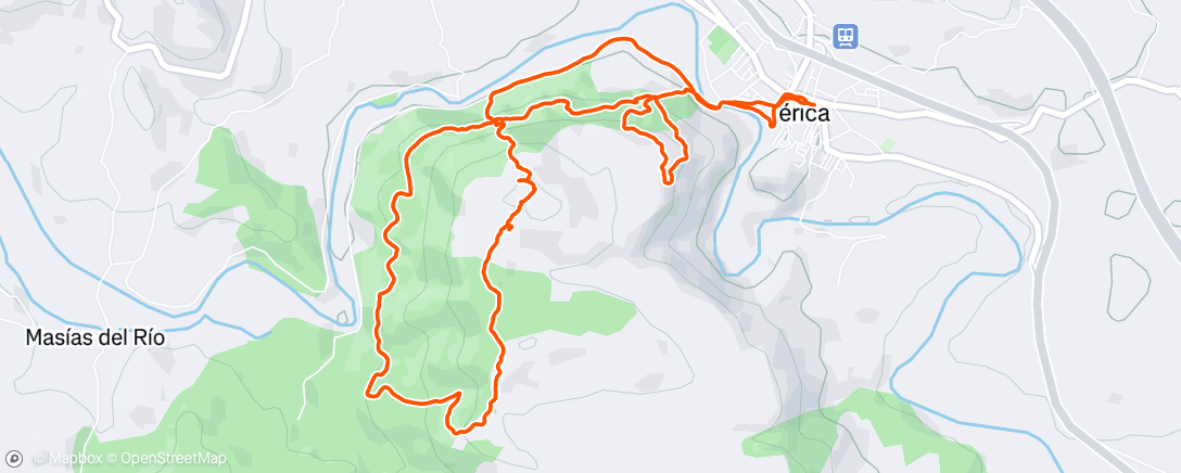 Map of the activity, Subida a la cruz blanca+ trincheras +subida  a la muela
