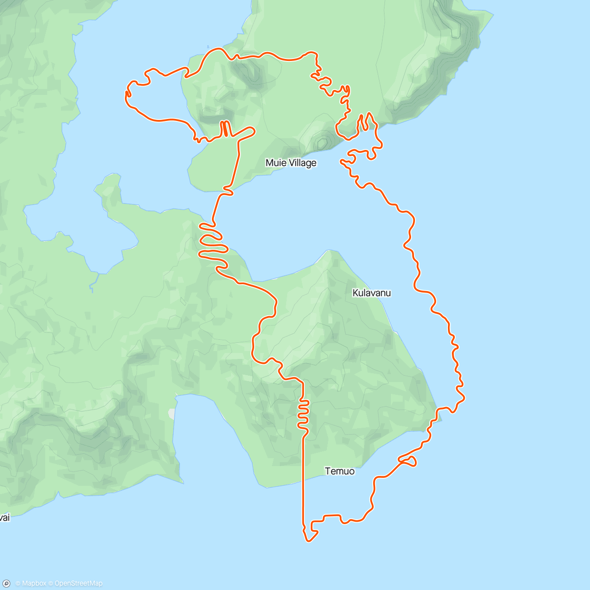 Map of the activity, Zwift - JOIN Cycling - 5x 1 min kracht in Watopia