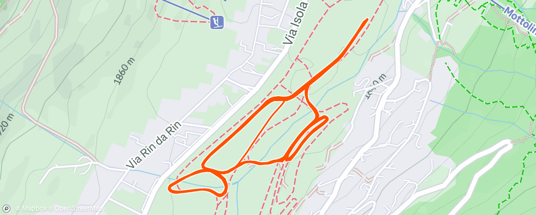 Map of the activity, sk8 - první lyže🤙🏻