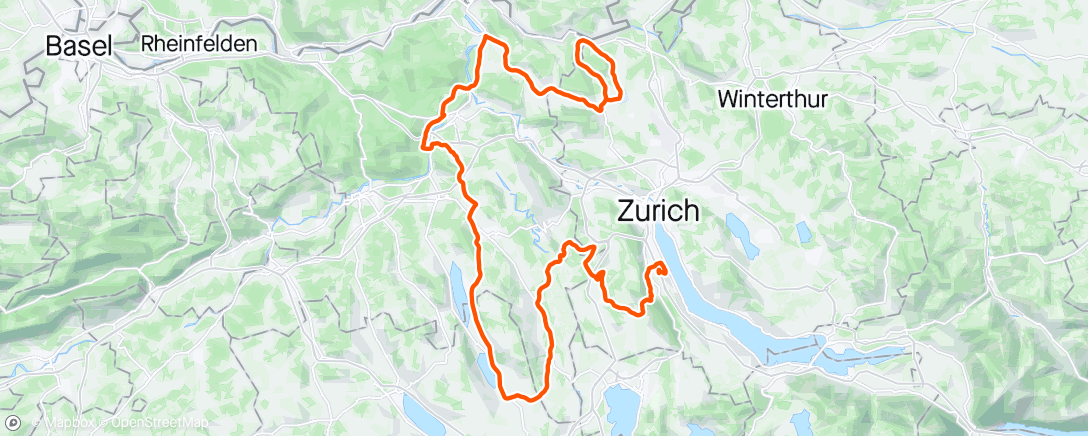 Map of the activity, Tour de Suisse #3