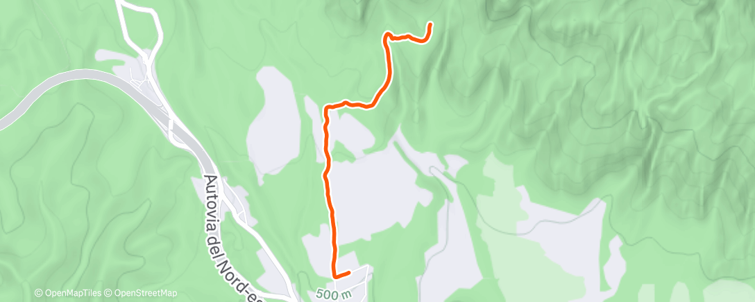 Map of the activity, Lunch Hike