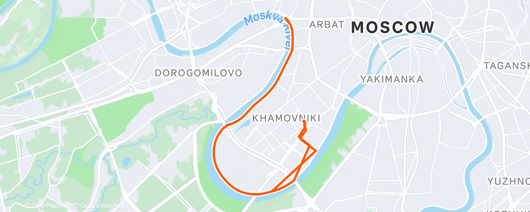 Карта физической активности (Morning Run)