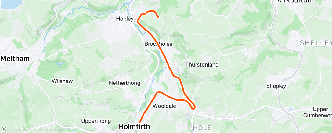 Map of the activity, Morning Run