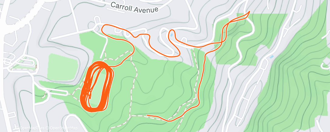 Map of the activity, XC WC Tune Up With CB