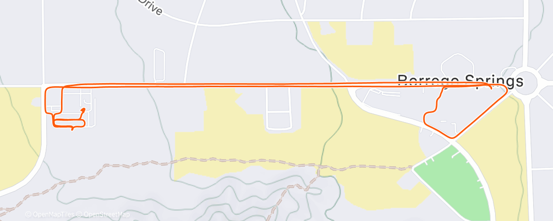 Карта физической активности (Evening Mountain Bike Ride)