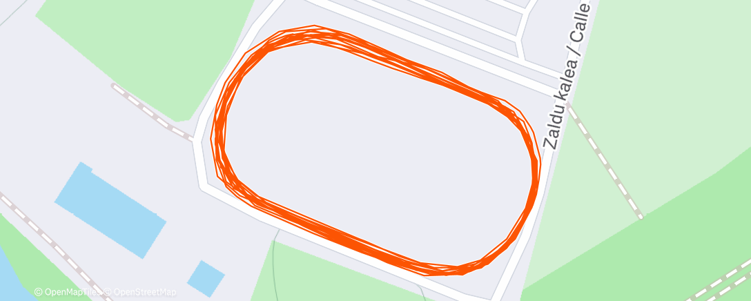 Map of the activity, Carrera de mañana