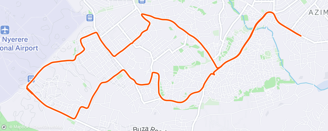 Map of the activity, Morning Lazy Run!