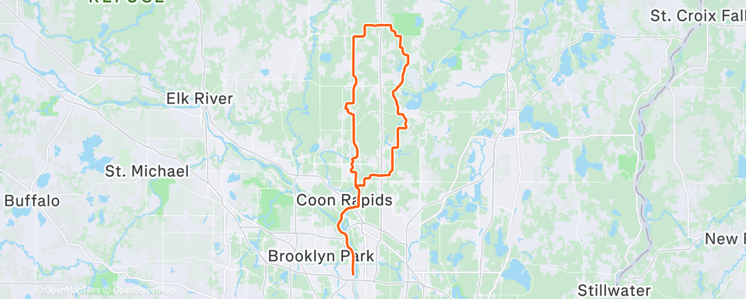 Map of the activity, Half a Pancake 100k