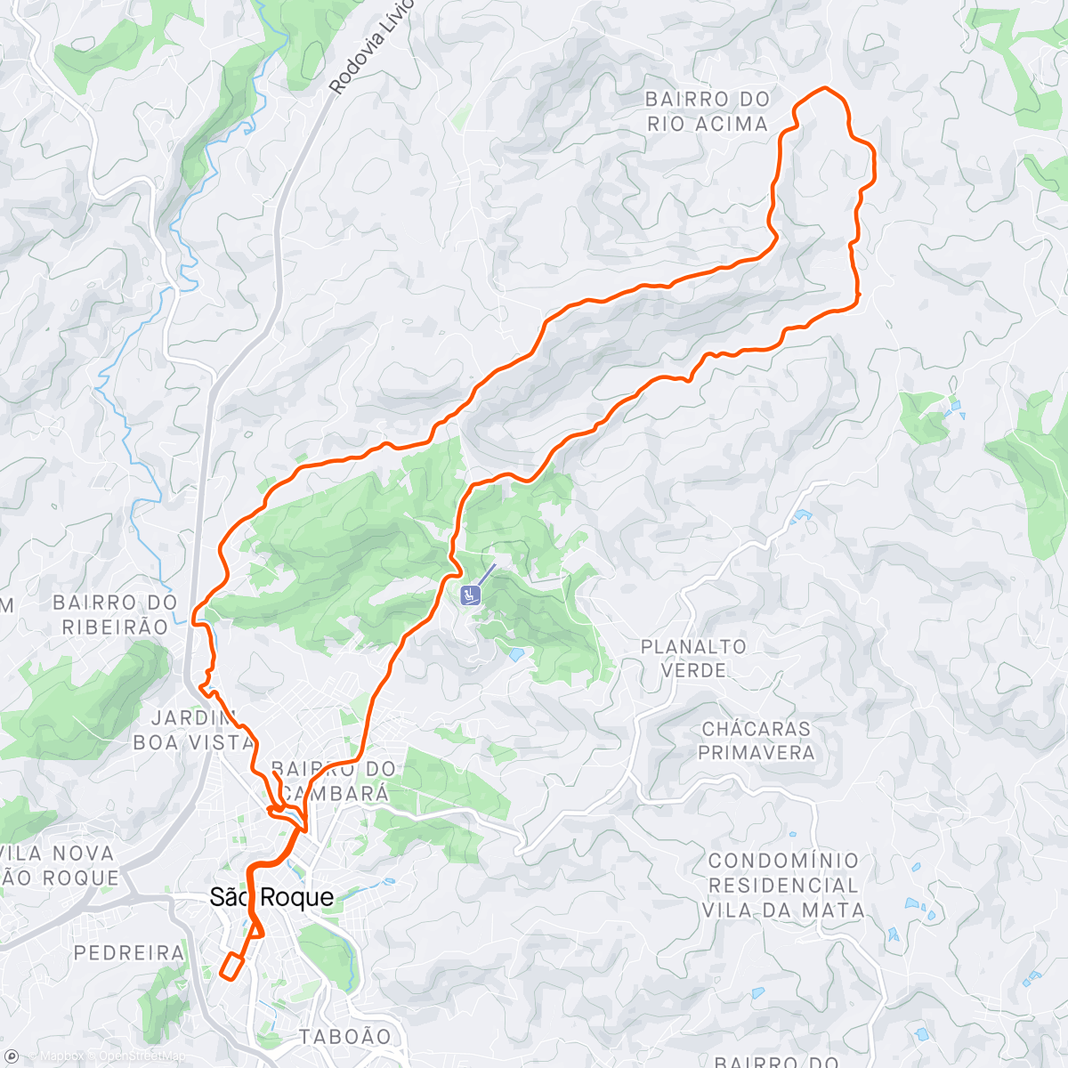 Mapa da atividade, Pedal novos caminhos