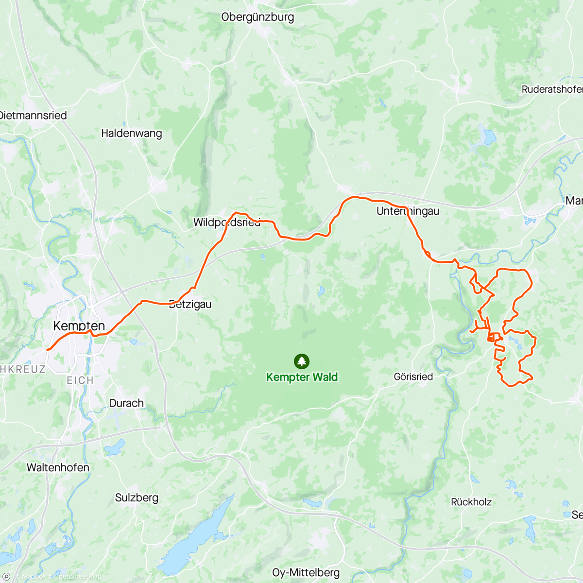Map of the activity, Schottern in der Ostzone