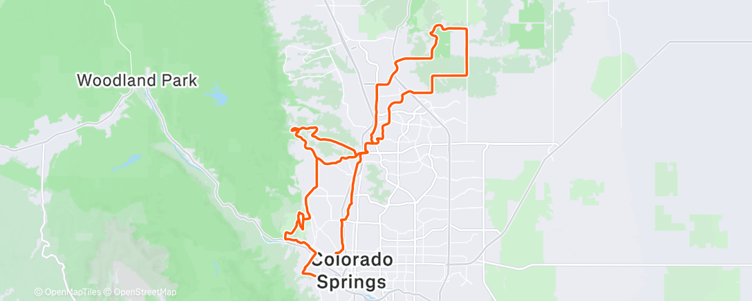 Map of the activity, Morning Ride