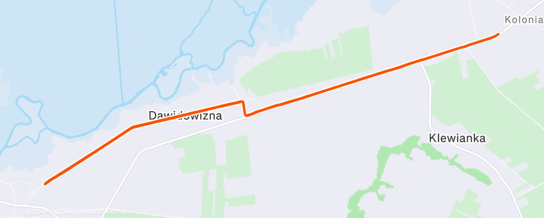 Map of the activity, Lunch Run