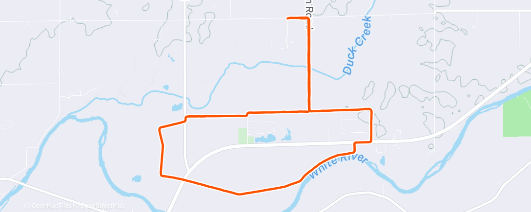 Карта физической активности (Afternoon Run)