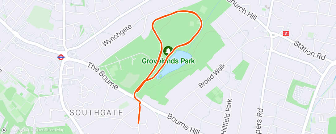Mapa de la actividad, London / London, Grovelands Park