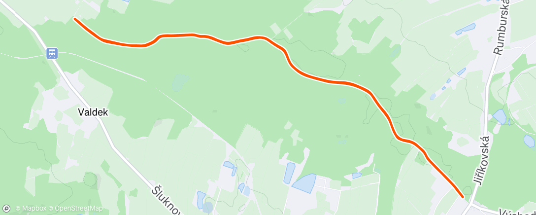 Map of the activity, Afternoon Walk