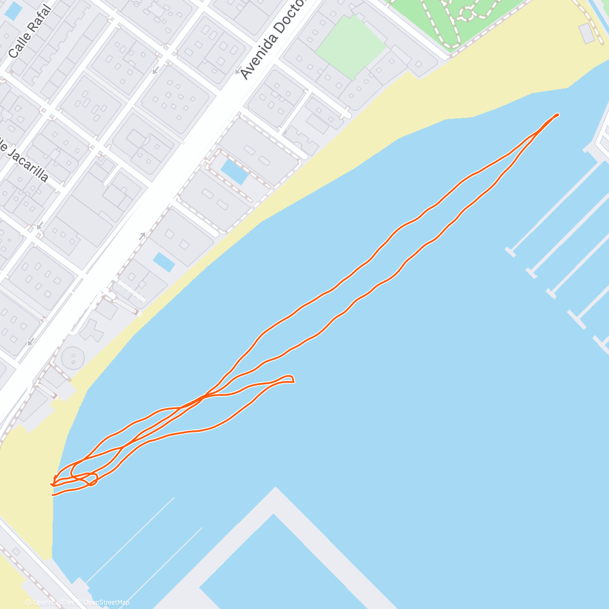 Map of the activity, SUP with Wigsy