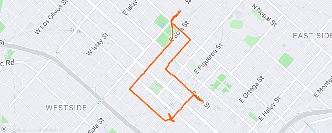 Map of the activity, Morning Walk