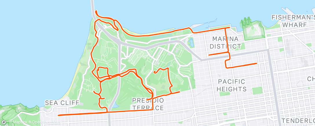 Map of the activity, Afternoon Ride