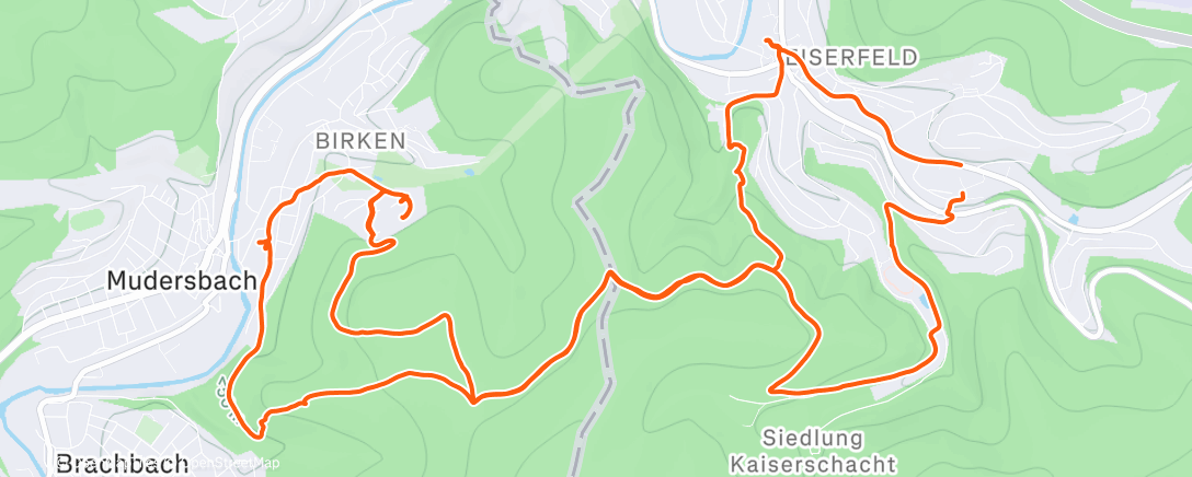 Map of the activity, E-Mountainbike-Fahrt am Nachmittag