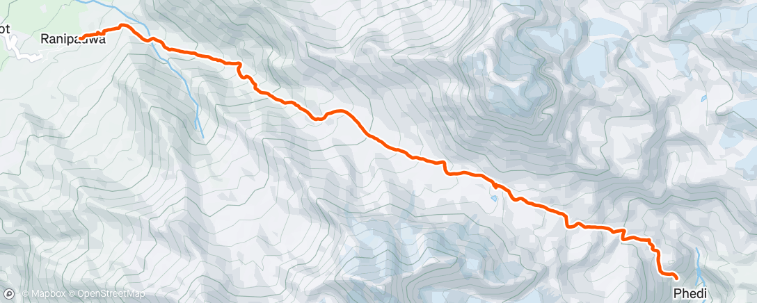 Map of the activity, ANNAPURNAS 🇳🇵 5416m - Thorang La Pass