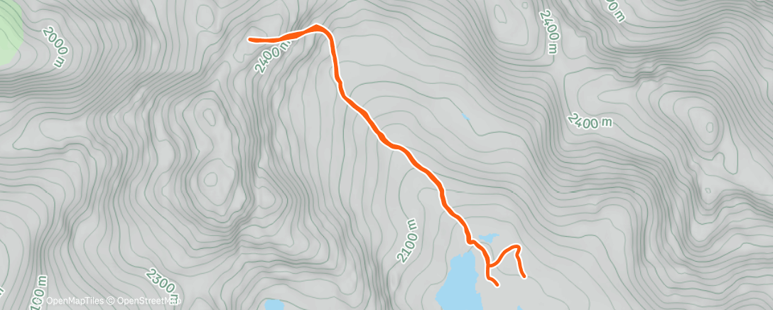 Map of the activity, Morning Walk