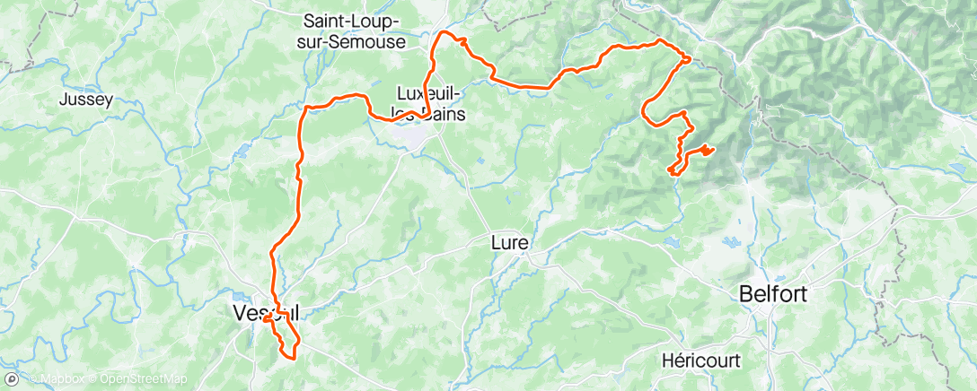 Map of the activity, Tour Alsace stage 3 - 20th