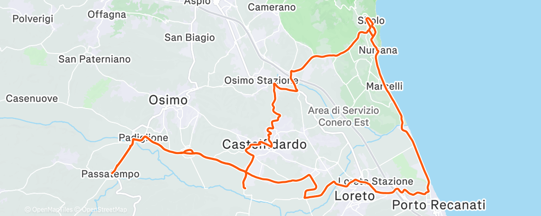 Map of the activity, Morning Ride