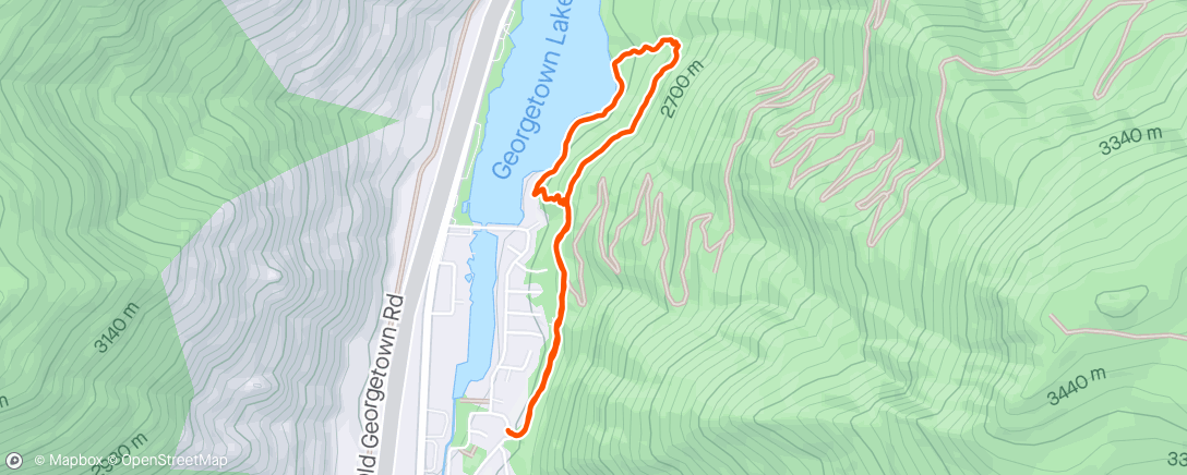 Mapa de la actividad (Hike/ walk)