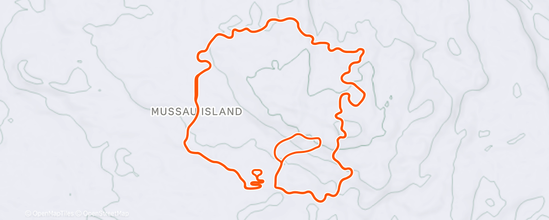 Map of the activity, TrainingPeaks Virtual