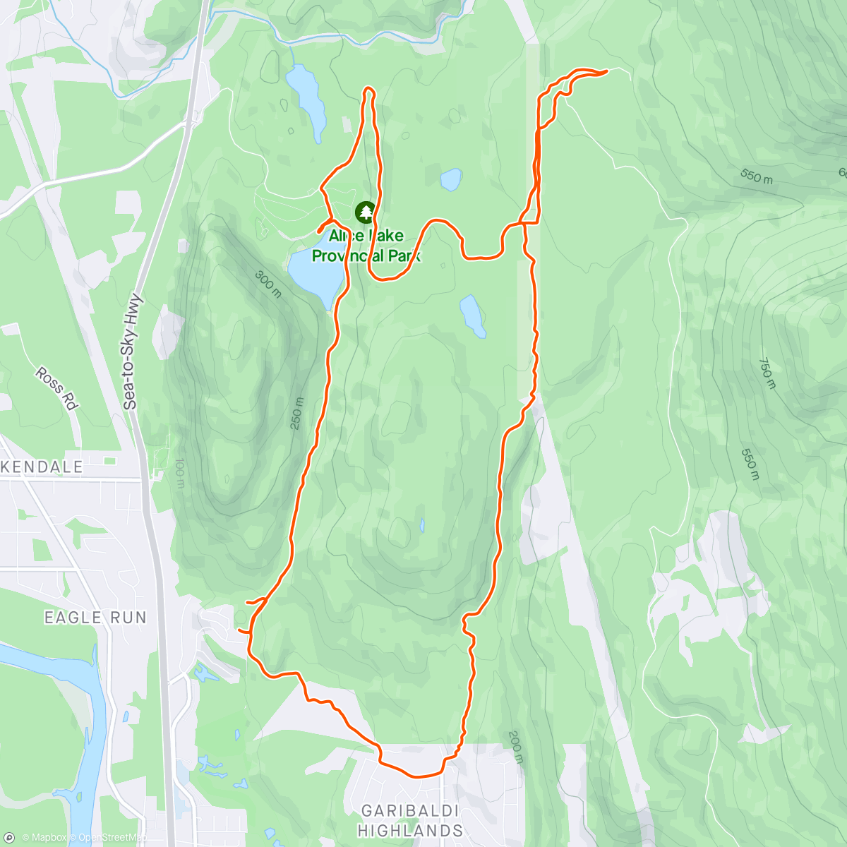 Map of the activity, Fam ride