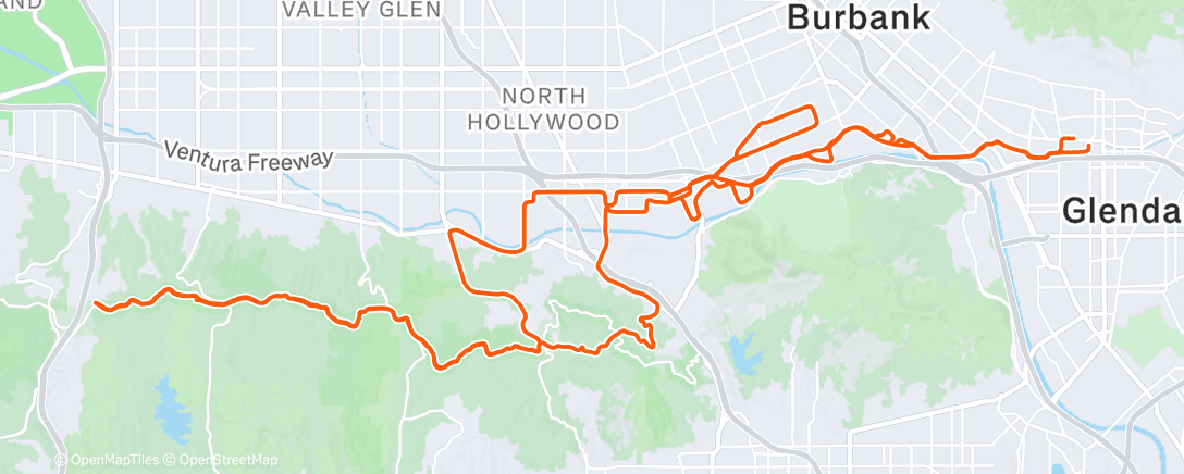 Map of the activity, Holiday Ride