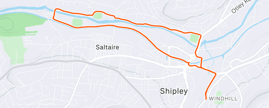 Mappa dell'attività Lunch Run