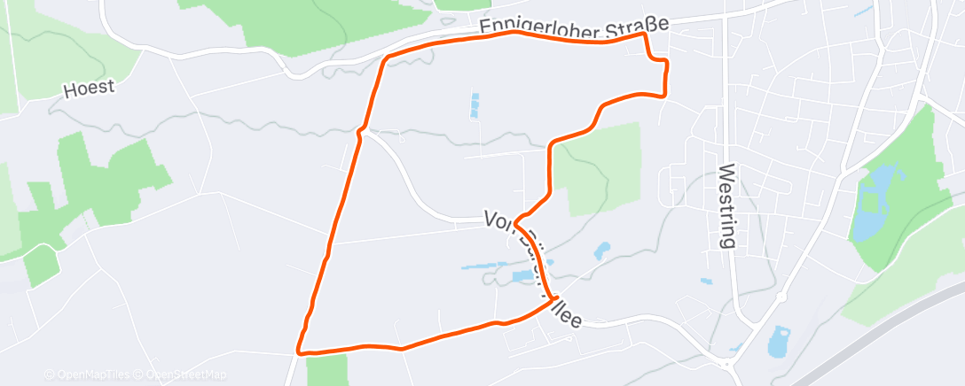 Peta aktivitas, Back at work. Short lunch run.