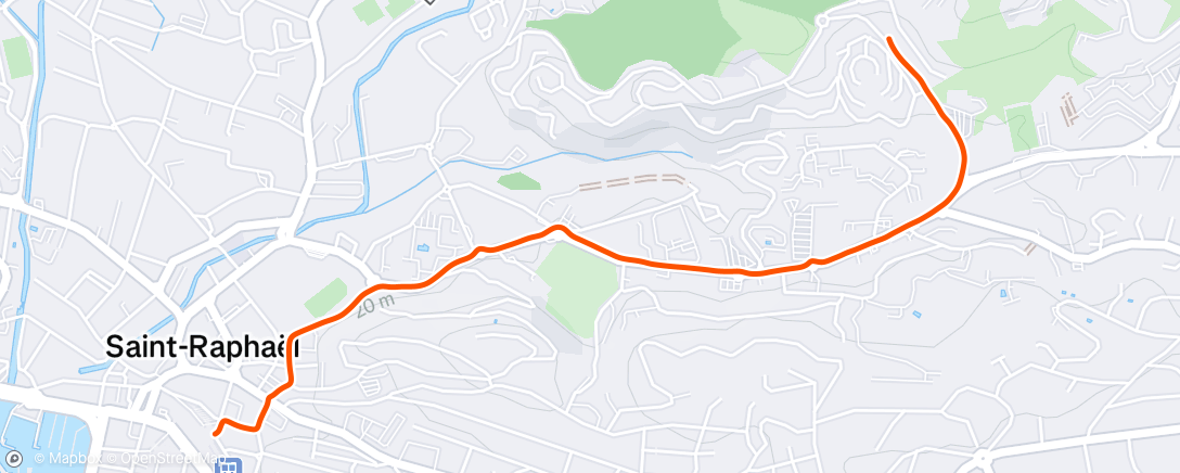 Map of the activity, Run en ville 🏃