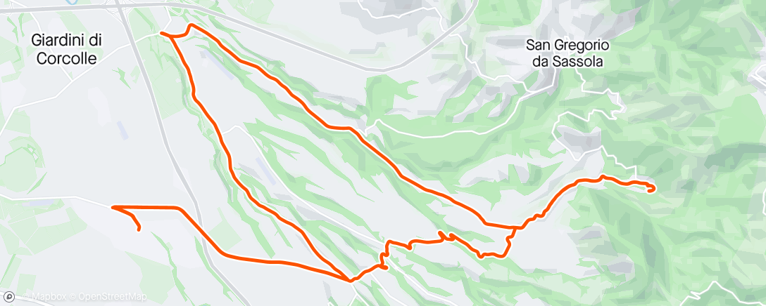 Mapa da atividade, Giro pomeridiano