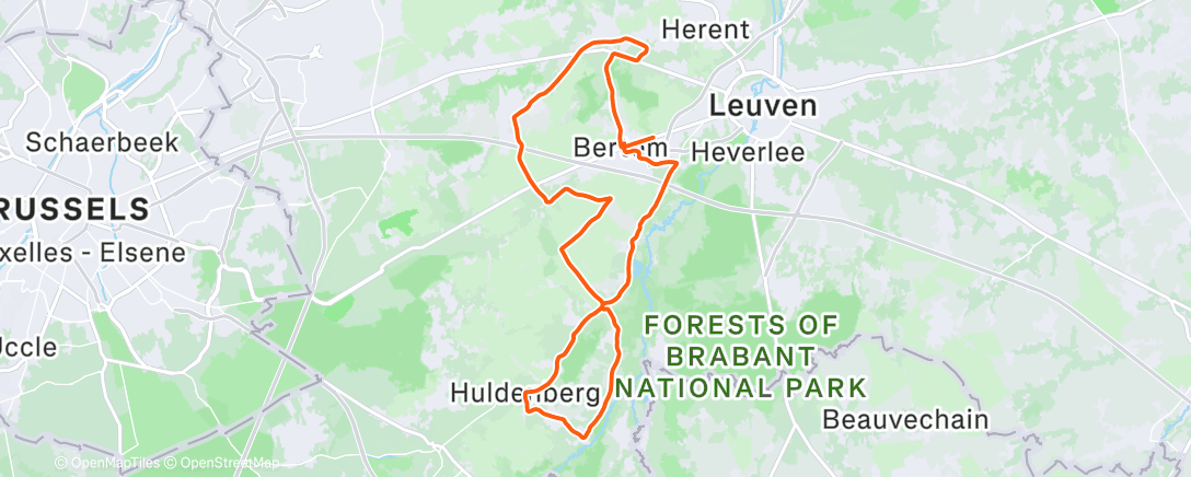 Mapa de la actividad (Morning Ride)