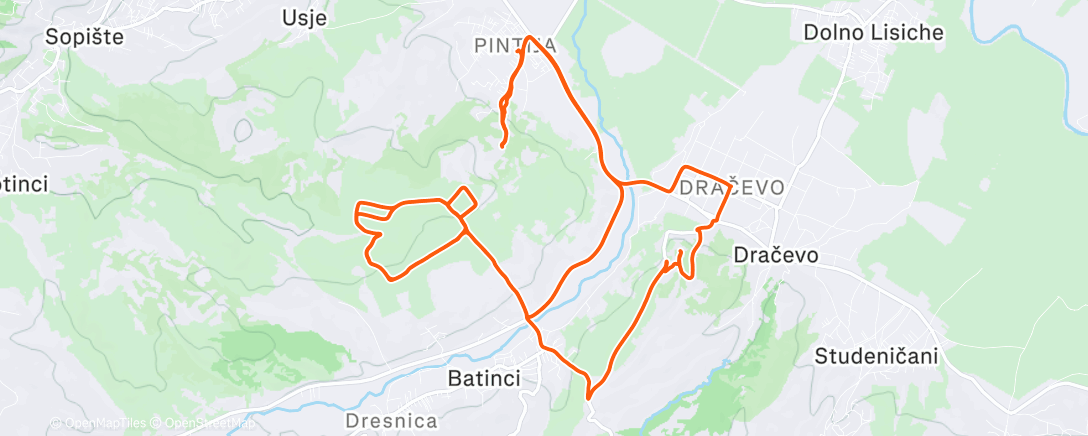 Map of the activity, Zona #1