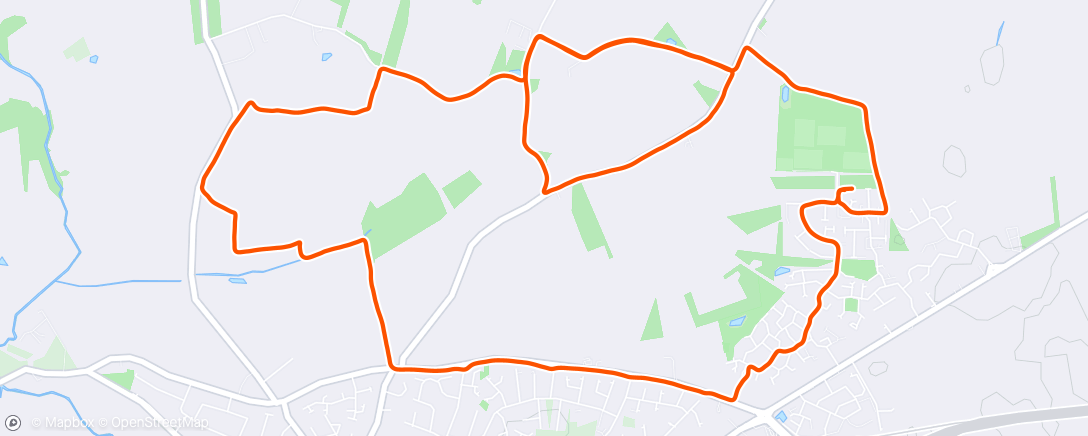 Map of the activity, Nice recovery run after big intense day of prescribing coursework💪🏼